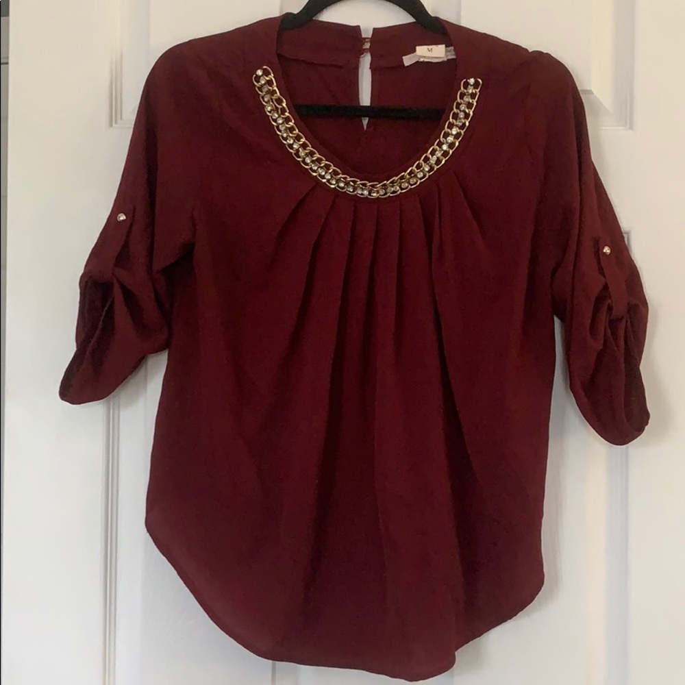 Gold Chain Blouse.